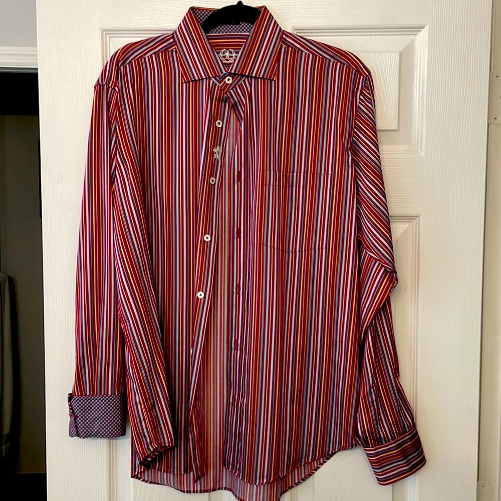 BUGATCHI Mens Shirt - Classic Fit size Medium.